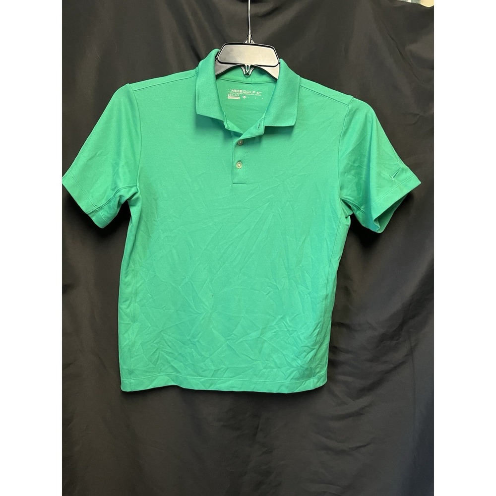 NIKE‎ Men's Green Dri-Fit Golf Polo Shirt Size L | Standard Fit Athletic Comfort